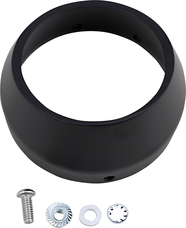Bassani Xhaust End Cap - Black - Slash BESM1B
