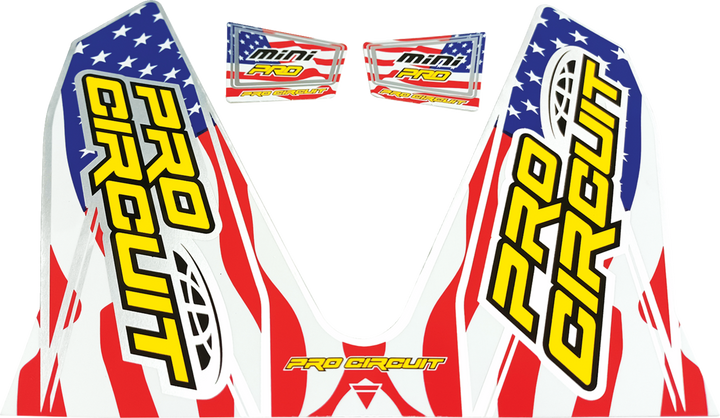 Pro Circuit T-6 Mini/Dual Decal - Stars And Stripes D22MINI-SS