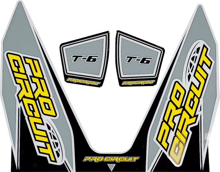 Pro Circuit T-6 Decal - Gray DC22T6-GRAY