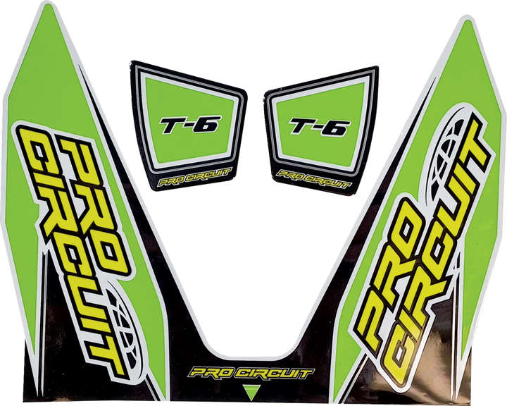 Pro Circuit T-6 Decal - Green DC22T6-GRN