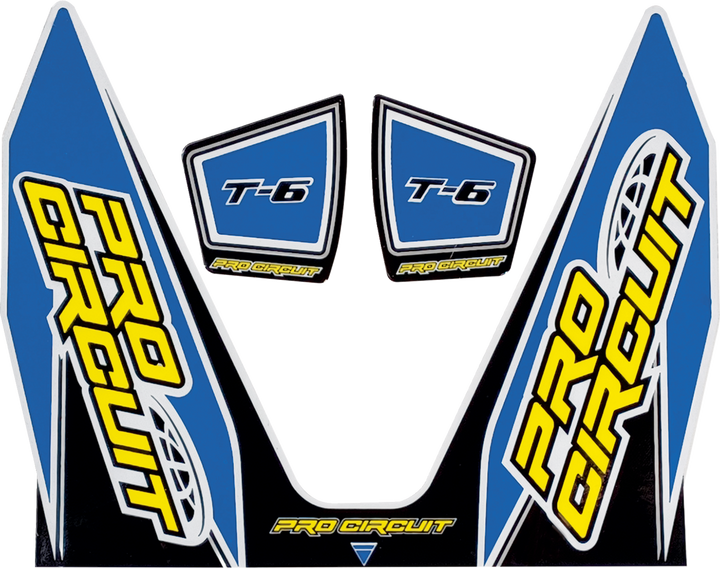 Pro Circuit T-6 Decal - Light Blue DC22T6-LB