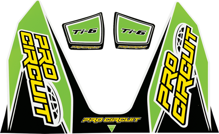 Pro Circuit Ti-6 Decal - Green DC22TI6-GRN