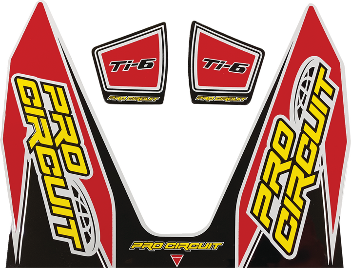 Pro Circuit Ti-6 Decal - Red DC22TI6-RED