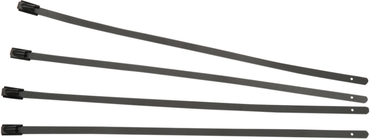 Cycle Performance Prod. Exhaust Wrap Clamps - Black - 4 Pack CPP/9072