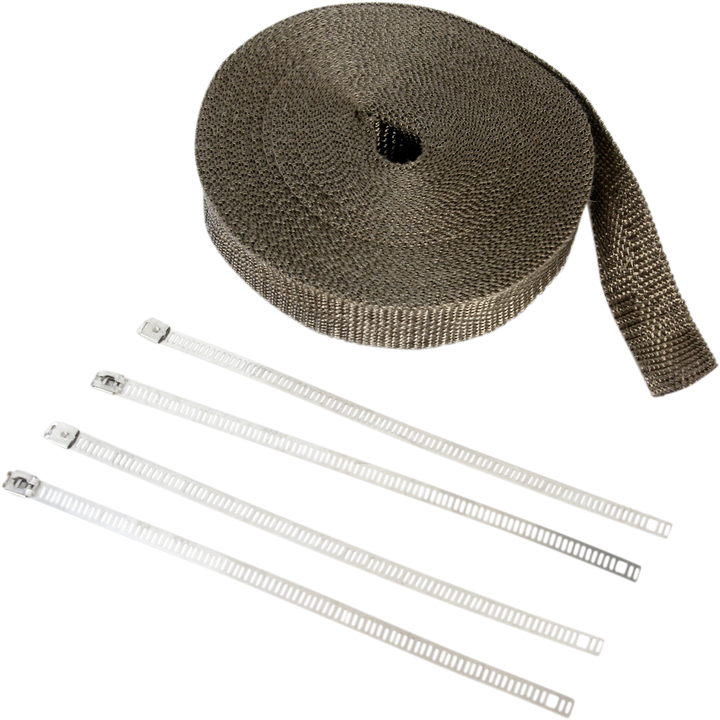 Cycle Performance Prod. Lava Rock Exhaust Wrap Kit - Metallic - 1" X 50' CPP/9052SL