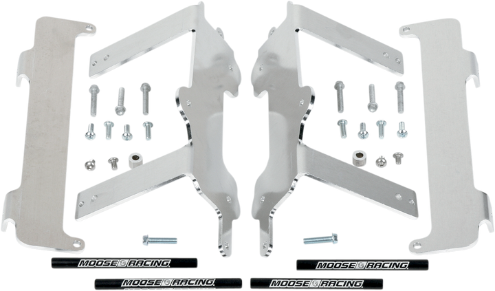 Moose Offroad Radiator Braces - Silver - Yamaha 11-150