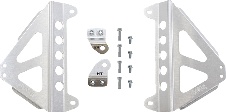 Devol Radiator Race Brace Set - Yamaha 0122-5502