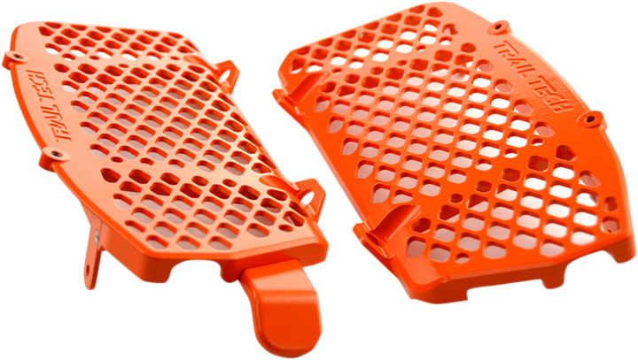 Trail Tech Radiator Guard Set - Orange - Gas Gas/Husqvarna/Ktm 0151-RB03