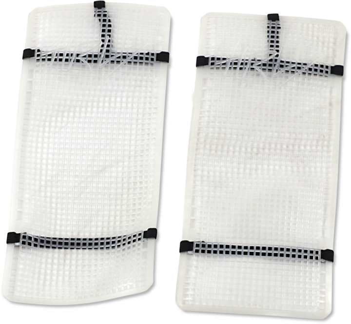 Moose Offroad Mud Radiator Cover - White - Husqvarna HPRMUDHUS4504TM