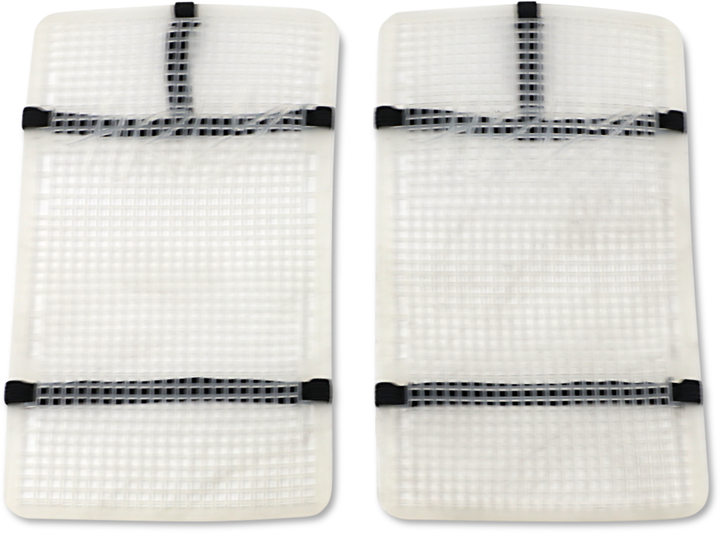 Moose Offroad Mud Radiator Cover - White - Honda HPRMUDCRF45016M