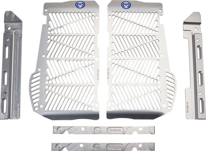 Moose Offroad Billet Radiator Guards - Silver - Beta 774651