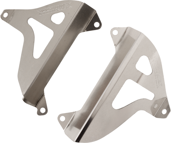 Works Connection Radiator Brace Set - Silver - Yamaha 18-075