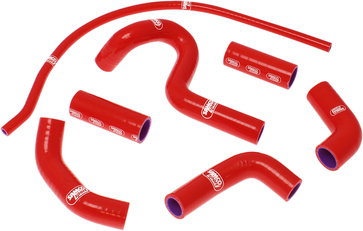 Samco Sport Radiator Hose Kit - Red - Ducati DUC-5-RD