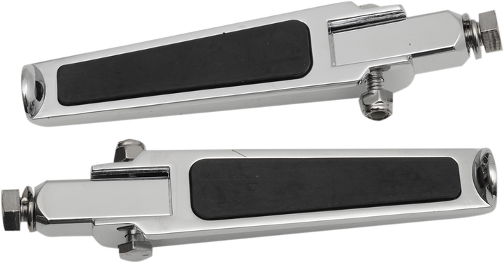 Drag Specialties Bolt-On Foot Pegs - Rubber Inlay 1904-6452