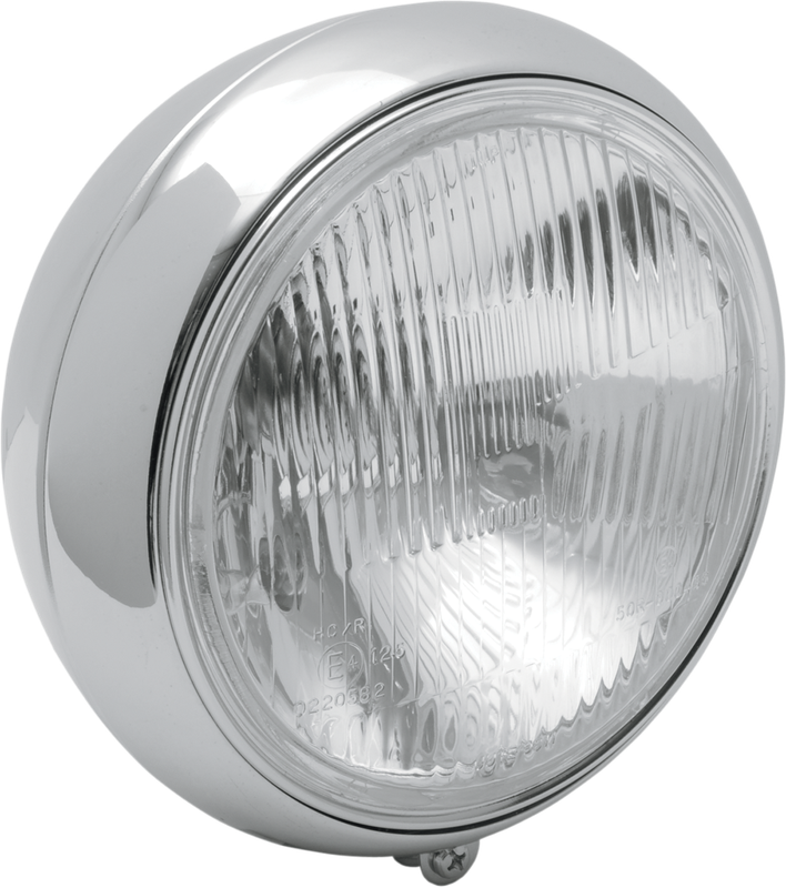 Drag Specialties 7" Smooth Headlight - Flst - Chrome 2001-0328