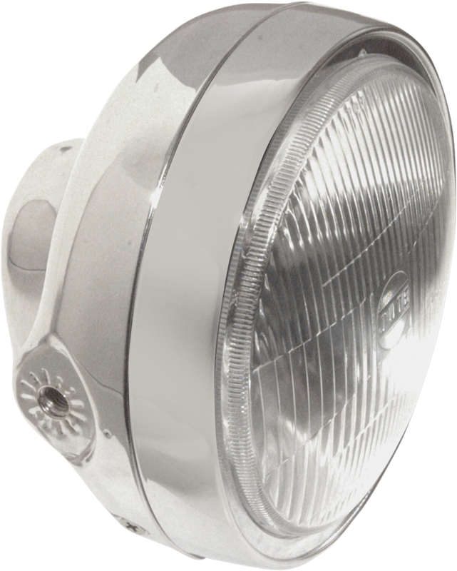 Emgo 6 1/4" Side Mount Headlight Assembly - Chrome 66-64312D