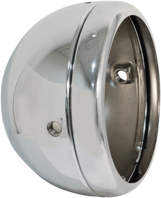 Emgo 5-3/4" Lucas Style Headlight Shell - Chrome 66-65073