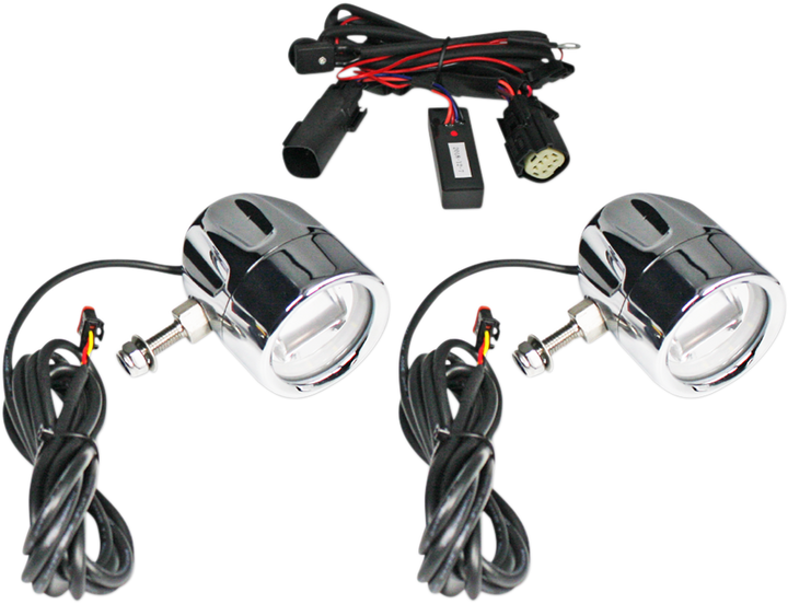 Custom Dynamics Fog Light - Chrome - Clear Lens PB-FOG-BCM-C