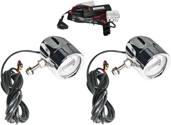 Custom Dynamics Fog Light - Chrome - Clear Lens PB-FOG-HD-C