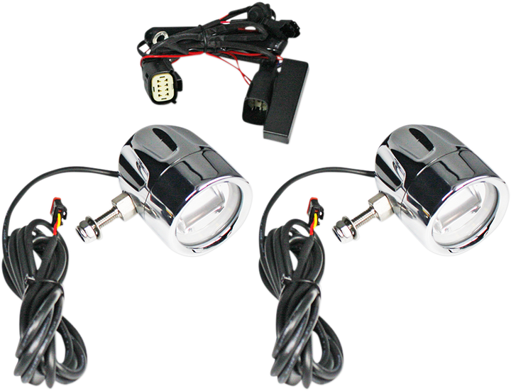 Custom Dynamics Fog Light - Chrome - Clear Lens PB-FOG-SS6-C