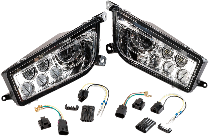 Moose Offroad Led Headlight - Rzr900/1000 - Clear 100-3352-PU