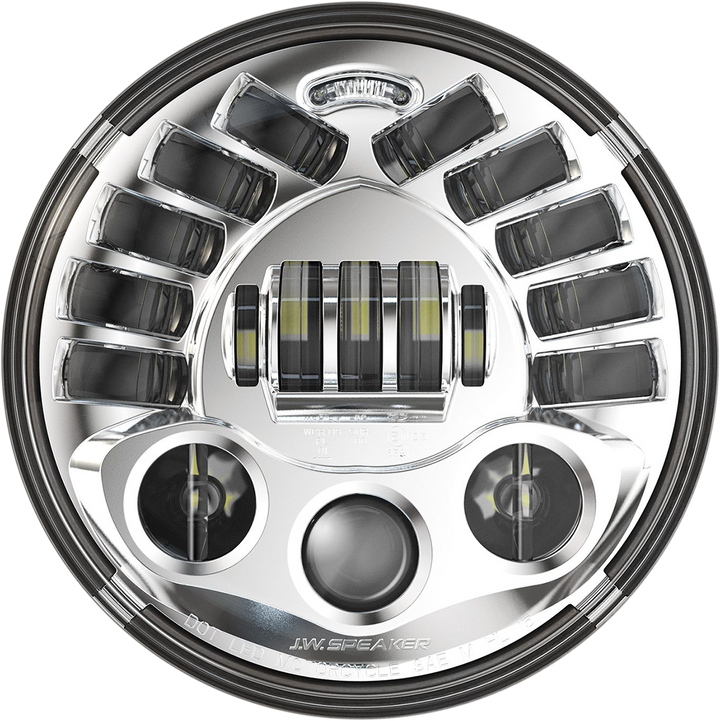 Custom Dynamics 7" Adaptive Headlamp - Chrome PB-7A-IND-C