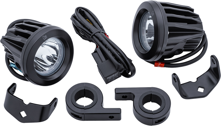 Ciro Spotlight W/ Engine Guard Mount - Black 45019