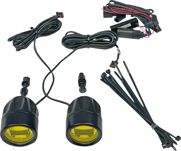 Custom Dynamics Fog Light - Black - Yellow Lens PB-FOG-BCM-YB