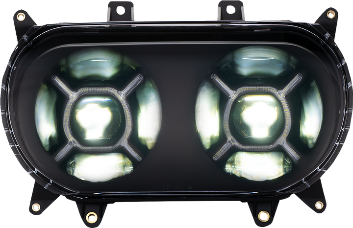 Custom Dynamics Led Headlight - Black - Fltr CD-RG-H-B