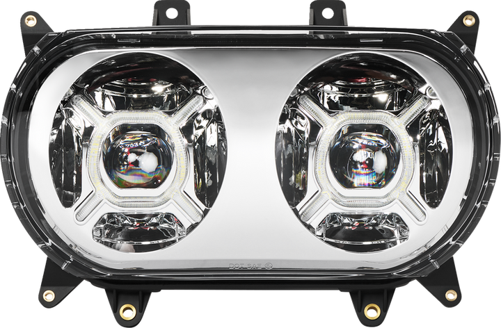 Custom Dynamics Led Headlight - Chrome - Fltr CD-RG-H-C