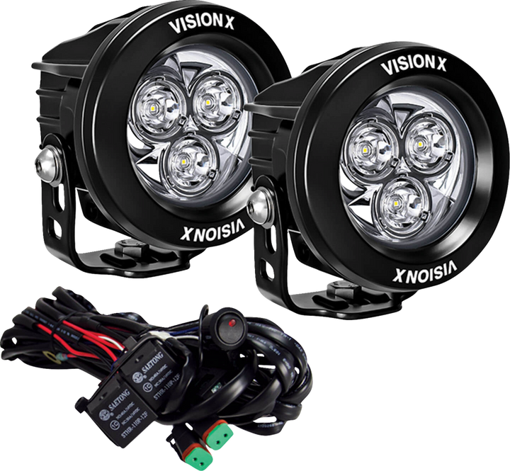 Vision X Light Cannon - Cg2 - 3-3/4" - Multi Led - Clear Lens 9912158