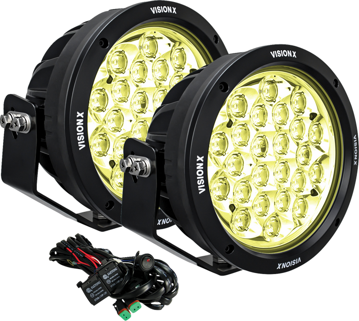 Vision X Light Cannon - Cg2 - 6-3/4" - Multi Led Selective Yellow Lens 9945798