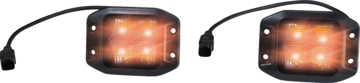 Moose Offroad Light Pods - Led - Flush Mount MSE-LPKITFA