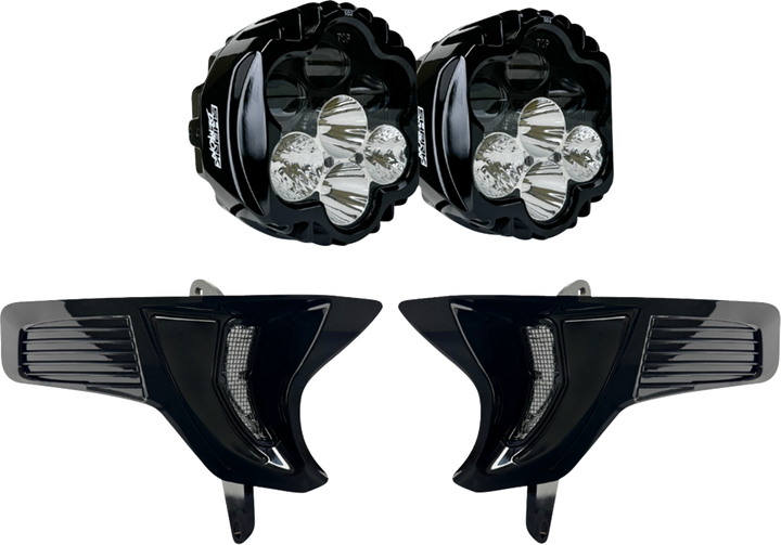 Custom Dynamics Shark Demon 2 Headlight Light - W/ Speed Plates SD2-23-RG-WW