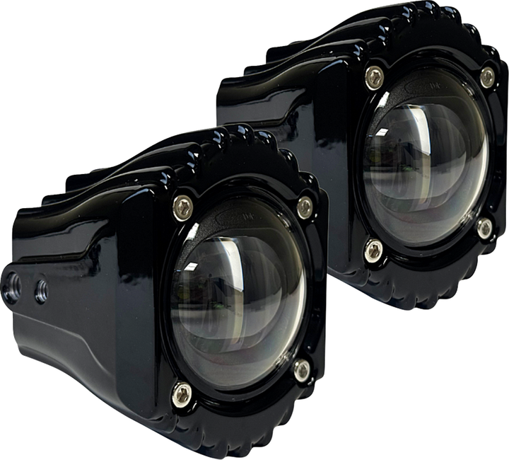 Custom Dynamics Fog Light - White/Clear - Harley-Davidson SD-FOG-2W