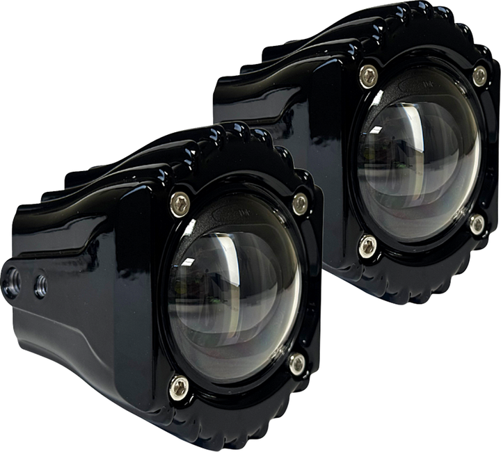 Custom Dynamics Fog Light - White/Clear - Harley-Davidson SD-FOG-4W