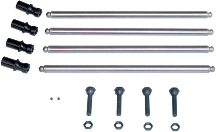S&S Cycle Non-Adjustable Pushrod Kit - Conversion W/Adjustable Lifter Adapters - Big Twin 93-5068