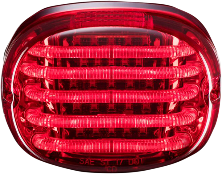Custom Dynamics Taillight - Without License Plate Illumination Window - Red PB-TL-SB-R