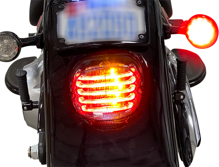 Custom Dynamics Taillight/Turn Signal - Bottom Window - Smoke Lens PB-TL-INT-BW-S