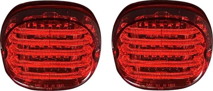 Custom Dynamics Probeam Led Taillight - Squareback - Red TRIKE-KIT-2R