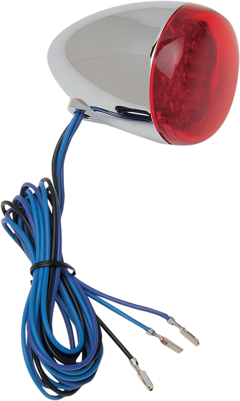 Chris Products Led Turn Signal - Chrome/Red 8501R-LED