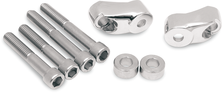 Drag Specialties Turn Signal Mount Kit - 39 Mm/49 Mm - Chrome 2020-0347
