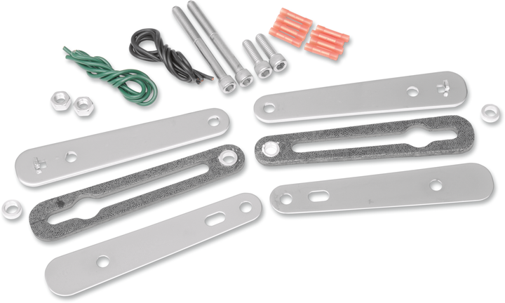 Saddlemen Turn Signal Relocation Kit - Dyna - Chrome 2020-0350