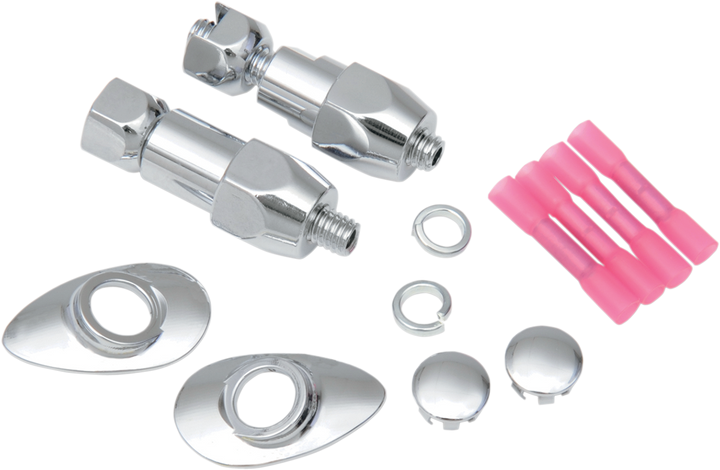 Drag Specialties Turn Signal Relocation Kit - Rear - '03-'10 Softail 2020-0410