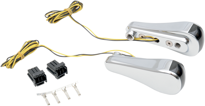 Alloy Art Turn Signals - Led - Front - Smooth - Chrome RGFS1-1