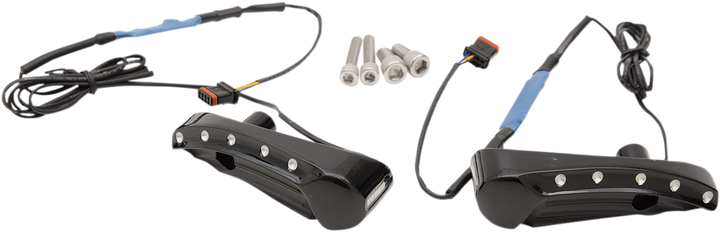 Covingtons Turn Signal - Dimpled - Black - Fltr C1300-B