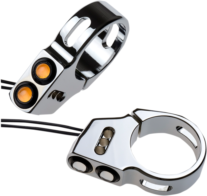 Joker Machine Rat Eye Led Turn Signals - 41 Mm - Chrome 05-200-2C