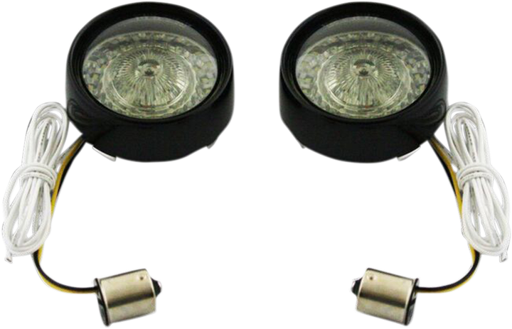 Custom Dynamics Bullet Turn Signal - 1156 - Gloss Black - Smoke Lens PB-BB-AW-1156BS