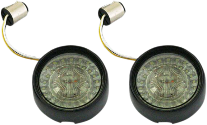 Custom Dynamics Bullet Turn Signal - 1157 - Gloss Black - Smoke Lens PB-BB-AW-1157BS