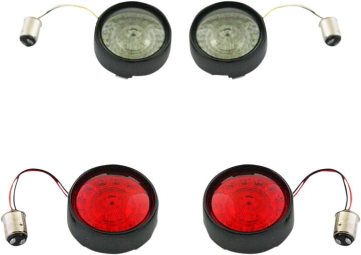 Custom Dynamics Full Bullet Turn Signal Conversion Kit - Black PB-BCM2-BB-B